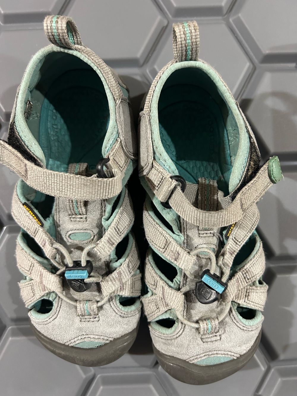Keen Kids' Gray and Teal Sport Sandals